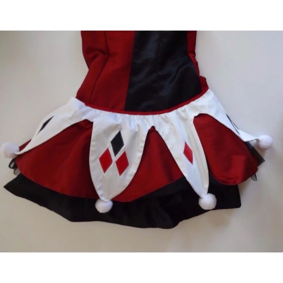 Harley Quinn S Cosplay Costume Handmade Custom Red - Picture 5 of 7